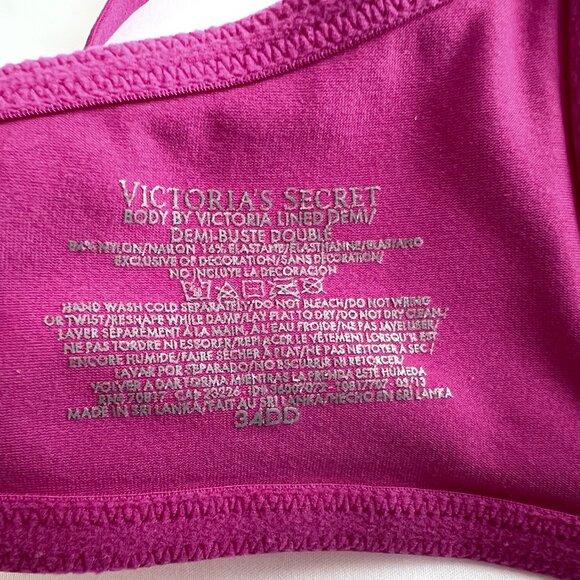 Victoria's Secret - Body by Victoria, Lined Demi 34DD Pink/Purple - Picture 4 of 4
